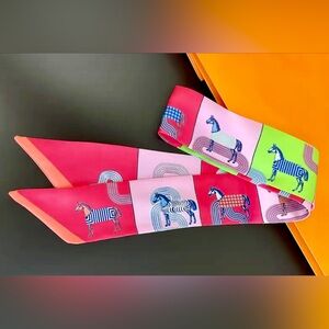 NEW Horse Equestrian Skinny Scarf PINK